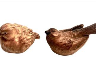 Wooden Carved Bird Figurines
