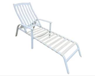White Aluminum Lounge Chair