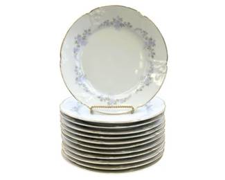 Vintage Westfalische Porzellan-u. Glas-Niederlage Dortmund Floral Salad Plates