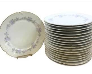 Vintage Westfalische Porzellan-u. Glas-Niederlage Dortmund Floral Dinner Plates
