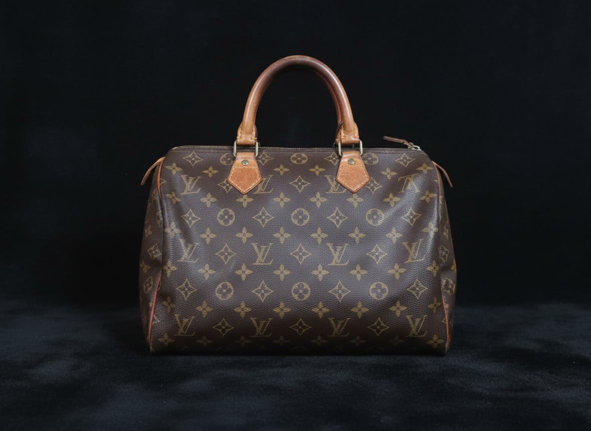 Louis Vuitton Speedy Monogram Canvas Handbag