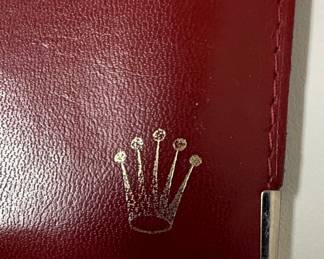 Rolex Red Leather Card Holder 101.60.55