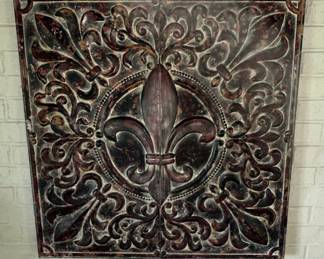 Fleur-de-Lis Style Wall Plaque