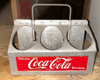 Vintage Coca-Cola 6-Bottle Aluminum Carrier