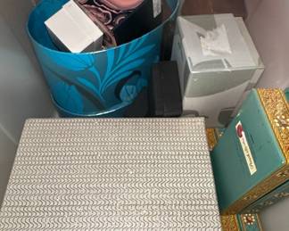 Assorted Decorative Storage Boxes and Gift Items