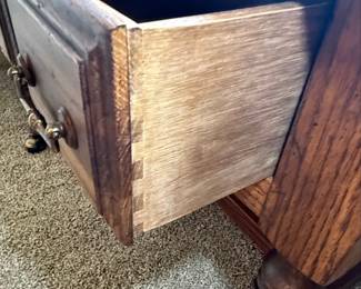 Oak Tile-Top Coffee Table