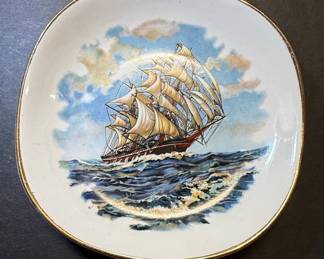 Weatherby Hanley Royal Falcon Ware Sailing Ship Plate