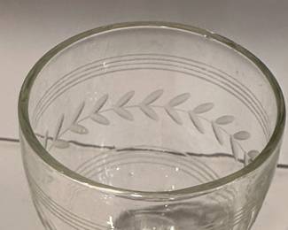 Anchor Hocking Banded Laurel Etched Stemware