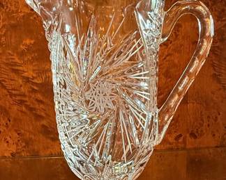American Brilliant Period Cut Glass Pitcher