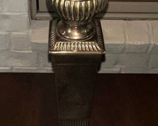 Neoclassical Style Brass Corinthian Column Table Lamp