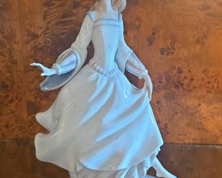Lladro Pierrot and Ballerina Porcelain Figurine