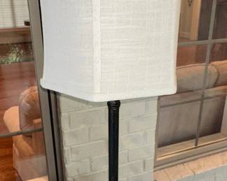 Black Metal Buffet Table Lamp Style