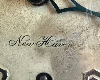New Haven Clock Co. "Romany" Style Tambour Mantel Clock