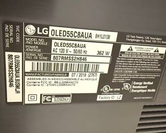 LG OLED55C8AUA 55-inch 4K Smart TV