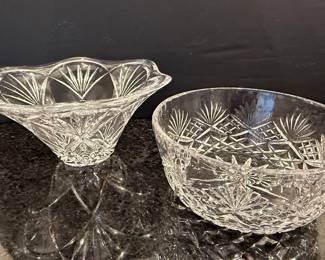 Waterford Style Crystal Bowls