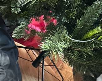 Artificial 7' Christmas Tree with Pinecones
