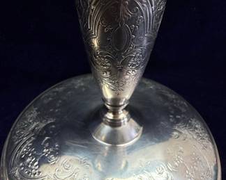 Wilcox S.P. Co. Paisley Pattern Candlesticks