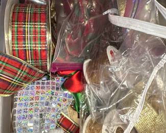 Assorted Holiday Ribbon Lot