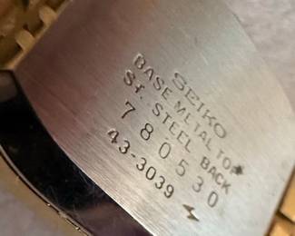 Seiko Quartz 43-3039 Octagon Watch