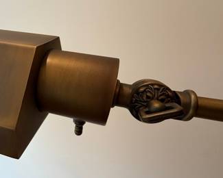 Brass Pharmacy Style Adjustable Task Floor Lamp