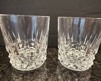 Cristal D'Arques-Durand Longchamp Double Old Fashioned Glasses