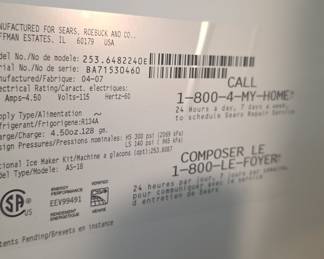 Kenmore 253.6482240E Top-Mount Refrigerator