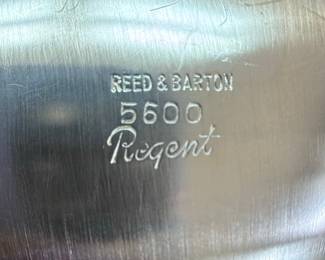 Reed & Barton Regent 5600 Silver Plated Sugar and Creamer Set