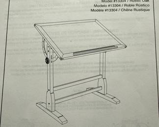 Vintage Style Wood Drafting Table