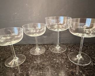 Crystal Champagne Coupe Glasses