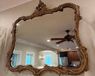 Rococo Style Ornate Giltwood Wall Mirror