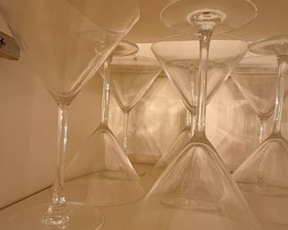Clear Glass Martini Glasses Style