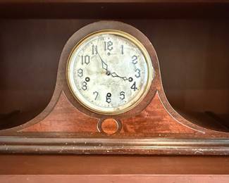 New Haven Clock Co. "Romany" Style Tambour Mantel Clock
