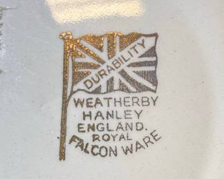 Weatherby Hanley Royal Falcon Ware Sailing Ship Plate