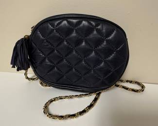 L.J. Simone New York Quilted Leather Handbag