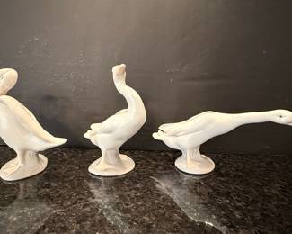 Lladro Goose Figurines (Set of 3)