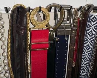 Assorted Belts and Jewelry Collection