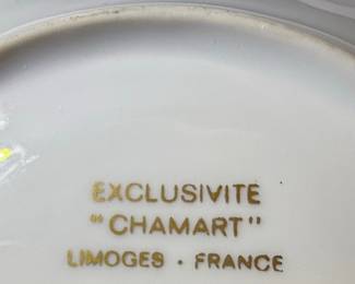 Chamart Style Limoges Porcelain Ashtray