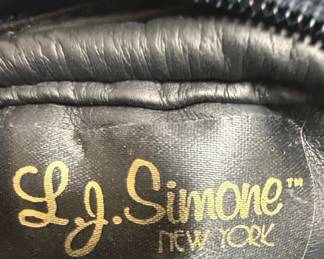L.J. Simone New York Quilted Leather Handbag
