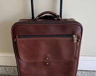 Hartmann Leather Rolling Carry-On