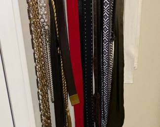 Assorted Belts and Jewelry Collection