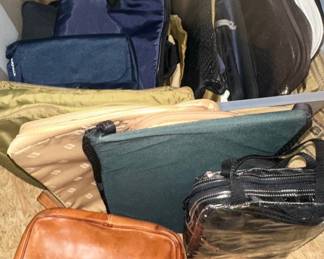 Assorted Leather and Nylon Travel Bags and Pouches