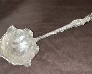 Kirk Stieff Pewter Leaf Serving Spoon