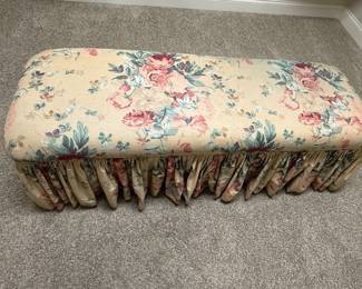 Ralph Lauren Evelyn Floral Upholstered Bench Style