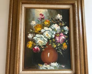 Maury Floral Still Life Oil Painting
