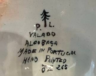 Valado Alcobaça Hand-Painted Floral Pitcher