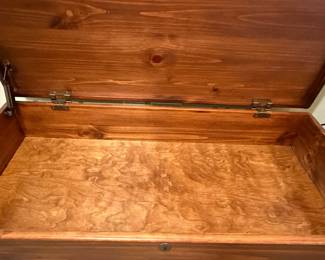 Industrial Style Wooden Storage Trunk Coffee Table