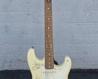 signed bush band guitar