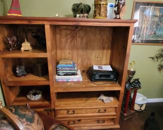 Hutch, books and knick knacks
