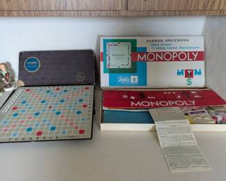 1960s Scrabble and Monopoly