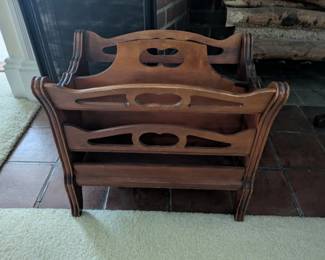 Solid Wood Magazine Holder